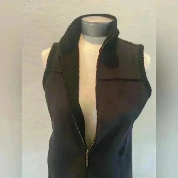 Real Clothes petite polyester and wool lined zippered vest - Picture 2 of 9